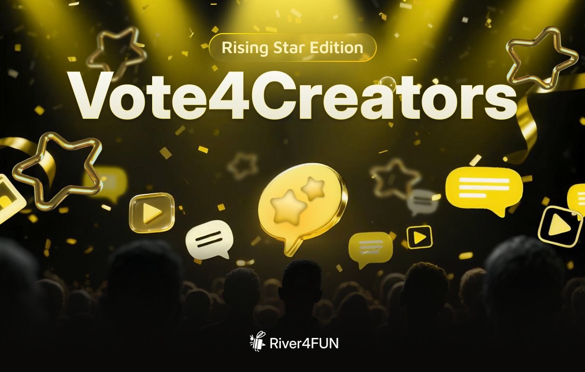River4fun's tweet image. Vote4Creators: Rising Star Edition
New creators. Fresh energy.
14 days to shine — who will rise to the top?
30 spots. 3M River Pts.
Your votes decide who makes it.
▸ 1.5M River Pts for Top 30 Rising Stars
▸ 1.5M River Pts shared by all voters
🗓 Oct 20–Nov 3 (8AM SGT)
🪙 1…