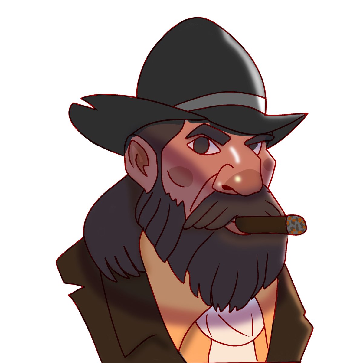 LUFFYartsdrd's tweet photo. “Just finished this original character design — a rugged outlaw with stories behind every scar. 🎨🔥
I love mixing strong personalities with bold lighting and shapes.
What do you think his backstory is? 👇”

#digitalart #characterdesign #illustration #artistonX #artcommunity #art https://t.co/XVl77p0Yee