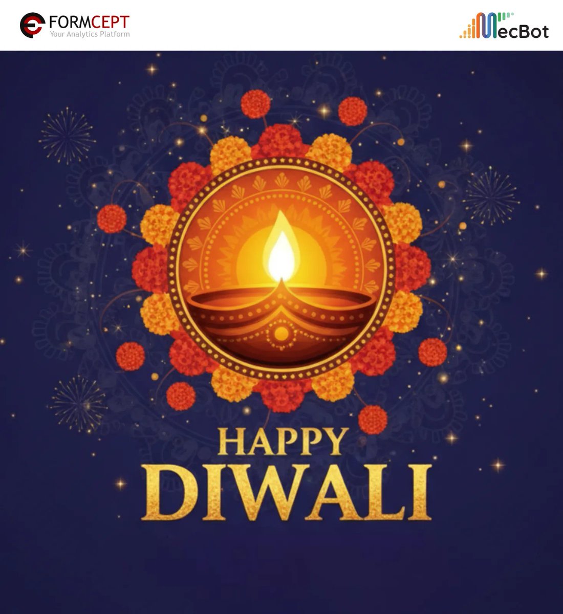 FORMCEPT's tweet image. A single diya glows, but when thousands come together, they illuminate the night sky!

Similarly, when billions of data points converge in MecBot in a contextual manner, they reveal hidden patterns &amp;amp; insights that enable market-winning decisions for enterprises.

#HappyDiwali!