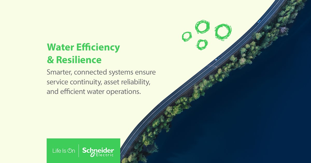 SchneiderEME's tweet image. Water is life, but also a target. Ecostruxure for water and wastewater from @SchneiderEME, helps secure the future of water through energy efficiency &amp;amp; decarbonization, water efficiency &amp;amp; resilience and circularity &amp;amp; biodiversity. 
Discover more:spr.ly/6015A4bUd

#LifeIsOn