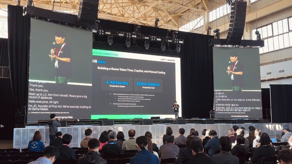 Verse_Eight's tweet image. We just wrapped up an amazing 3 days at KOOM Festival 2025 in NYC🇺🇸
From October 16 to 18, our team had the chance to share what Verse8 is all about: turning simple prompts into fully playable games. We hosted a presentation about the platform, ran live demos, and connected with…
