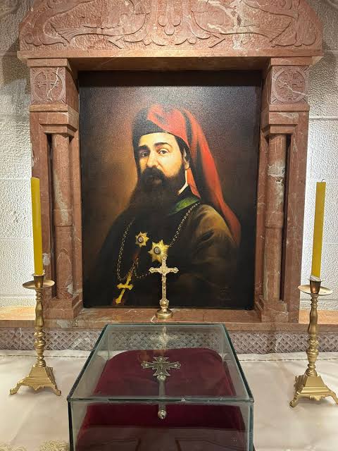 A relic of the now canonized Saint Ignatius Maloyan

Martyred during the Assyrian Genocide