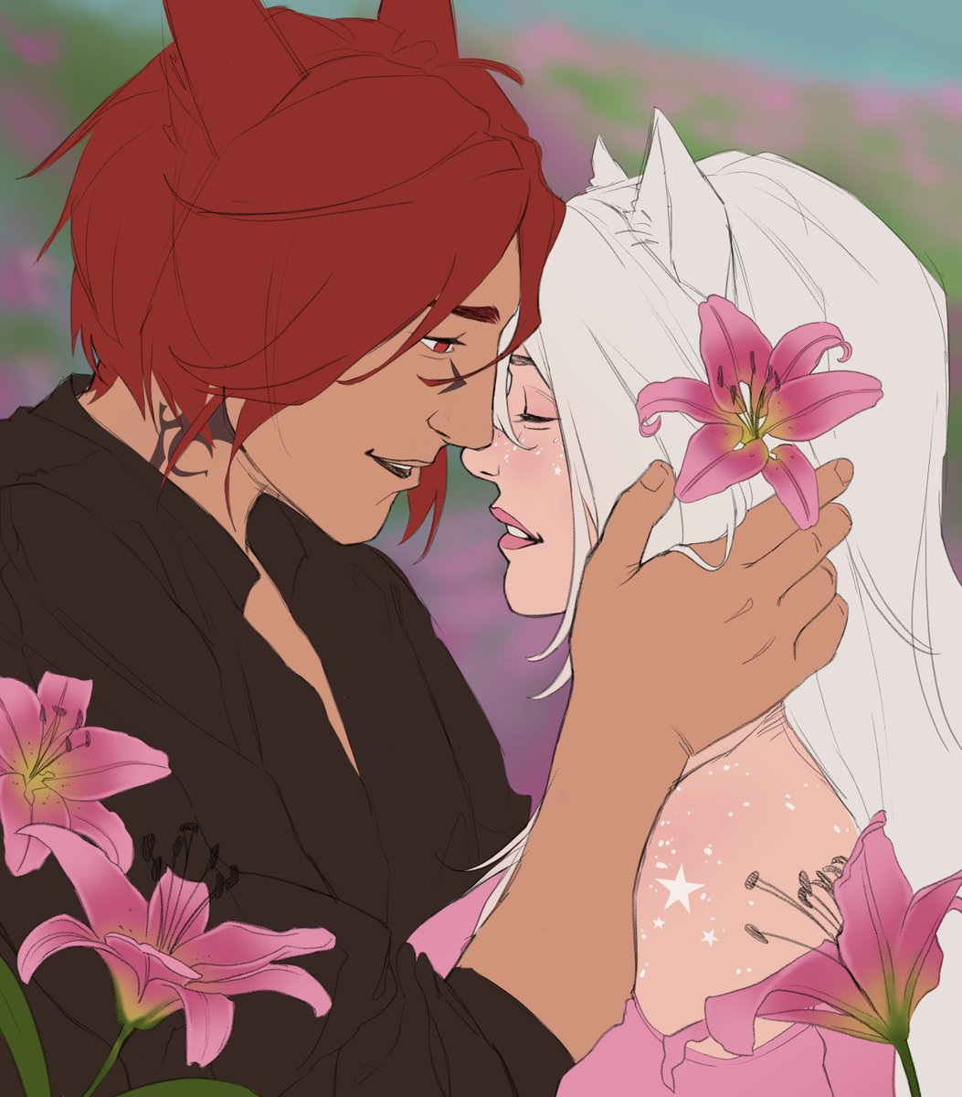 SelahSketches's tweet image. Sketch vs Final!! 🌸