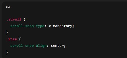 ReactLanding's tweet image. 🎯 CSS Scroll Snap

Make carousels easy 👇

✅ Smooth snapping
✅ Mobile-friendly
✅ No JS needed

#CSS #Frontend #WebDesign