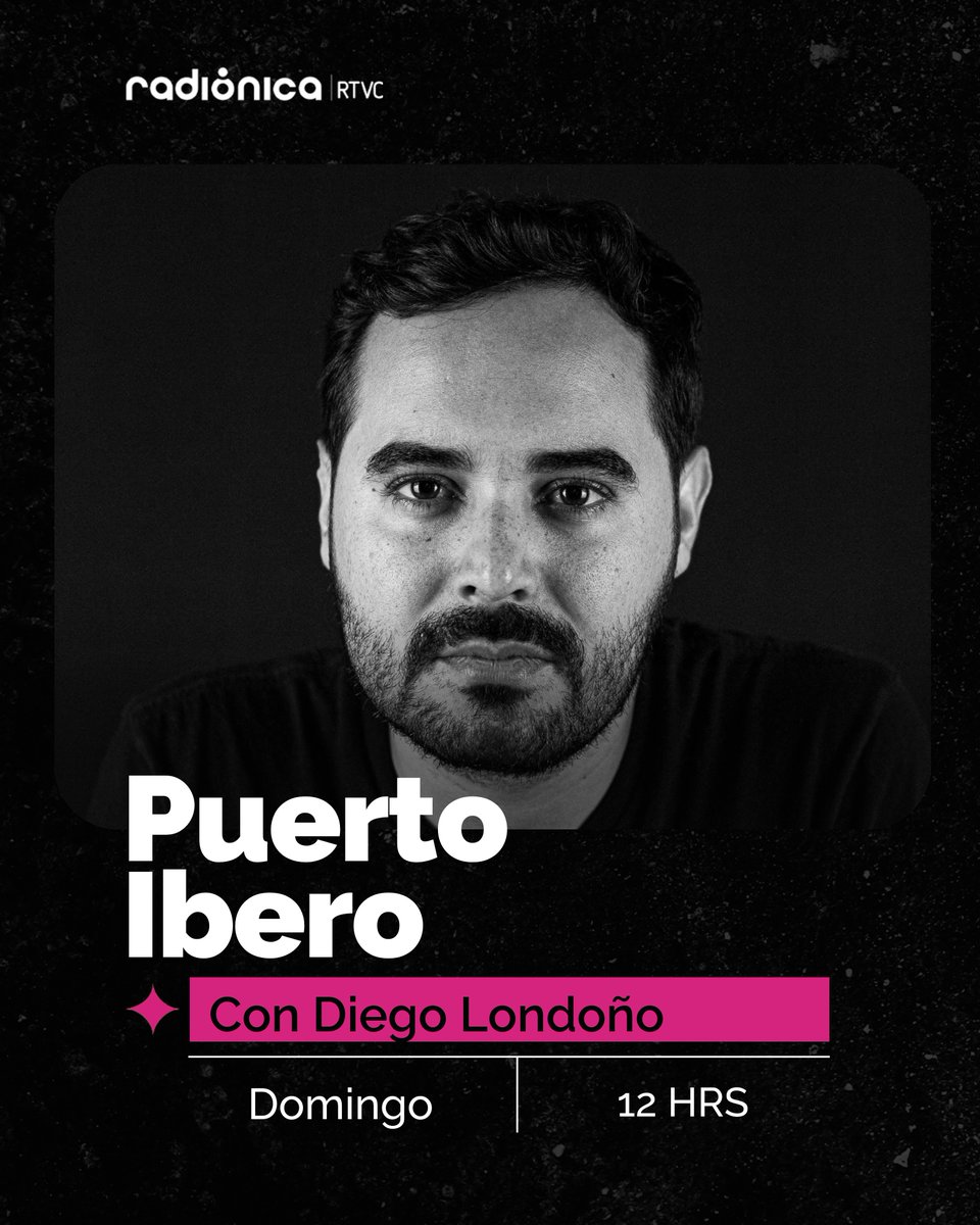 ¡Marineros y marineras! Comienza #PuertoIbero, el punto de encuentro donde encontrarás los sonidos que construyen nuestra identidad. ⚓️🎶

Sube a bordo con <a href="/Elfanfatal/">Diego Londoño</a> todos los domingos desde las 12:00 p. m. por todas nuestras frecuencias y en radionica.rocks. 📻📡