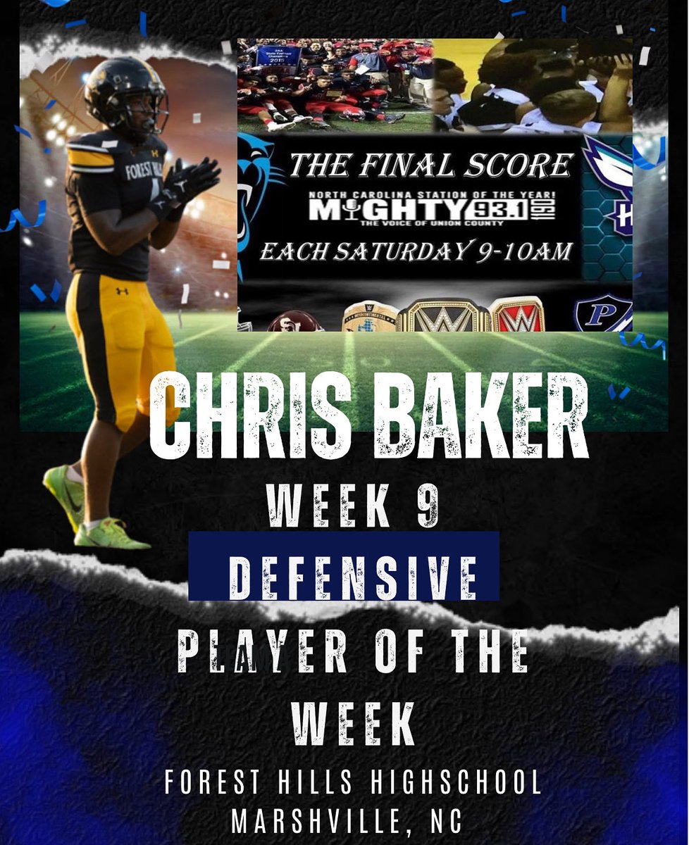 So blessed 🙏🏾💯 <a href="/CoachDeese/">Jammie Deese</a> <a href="/CoachDupont/">Jon Dupont</a> <a href="/ulundanbaker/">Ulundabaker</a> <a href="/UCHOOPS/">Union County Hoops, Football, Baseball & Softball</a> <a href="/ForestHillsHSNC/">Forest Hills High School</a> <a href="/ForestHillsFBNC/">Forest Hills Football</a> <a href="/pepman704/">Matt Morrow</a>