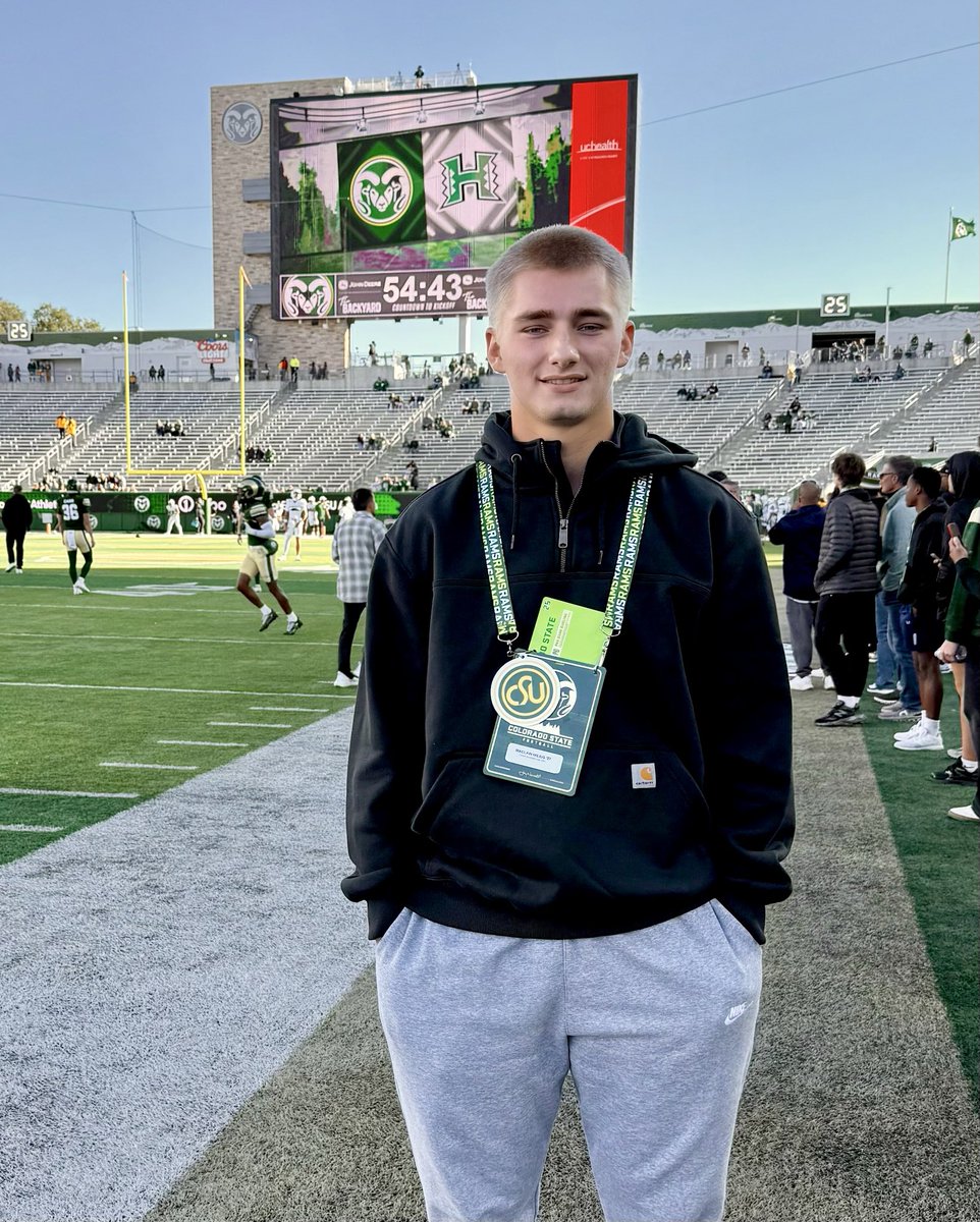 Thank you <a href="/Alex_Collins91/">Alex Collins</a> and <a href="/CSUFootball/">Colorado State Football</a> for the game day visit.