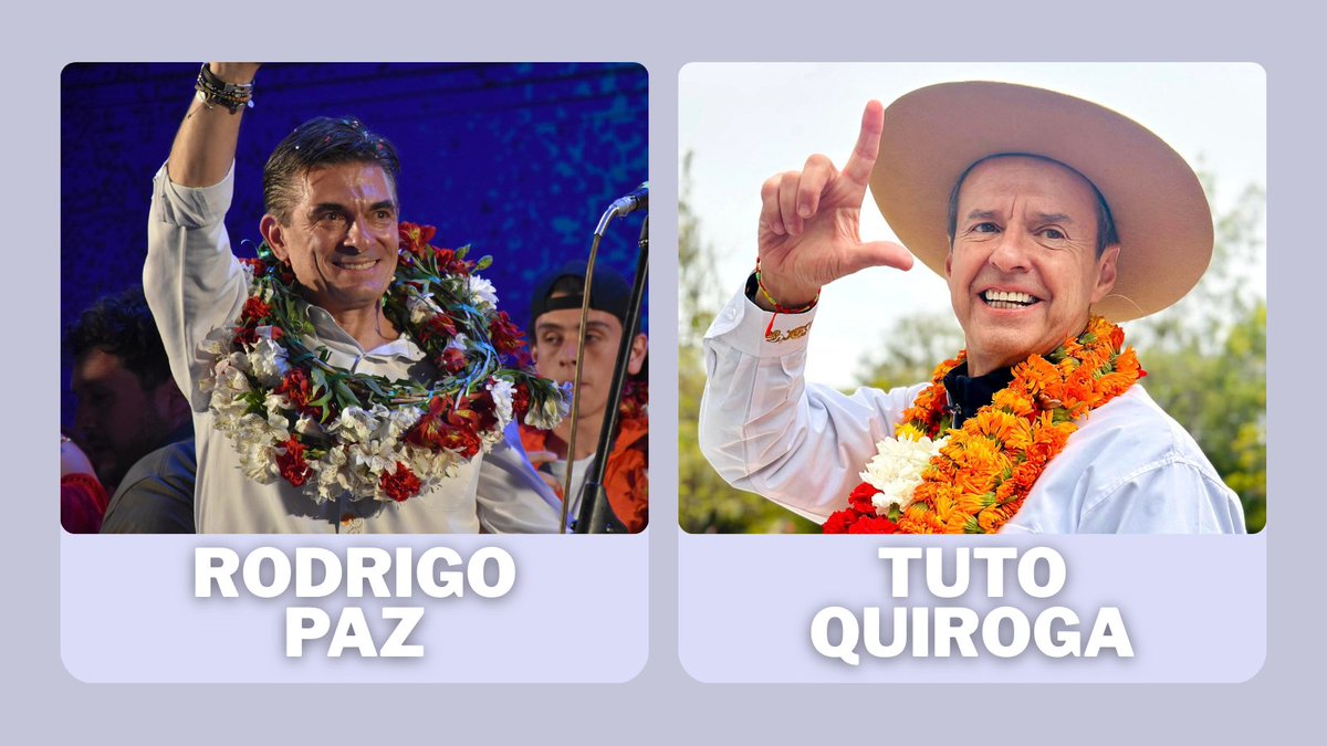 #Bolivia 🇧🇴 está viviendo una jornada histórica, tras 20 años de gobiernos de izquierda a la cabeza del MAS, con la Segunda Vuelta entre Rodrigo Paz y Tuto Quiroga. ¿Cuáles son las claves estratégicas para entender el posible desenlace final?

1. Renovación o pasado

Dos