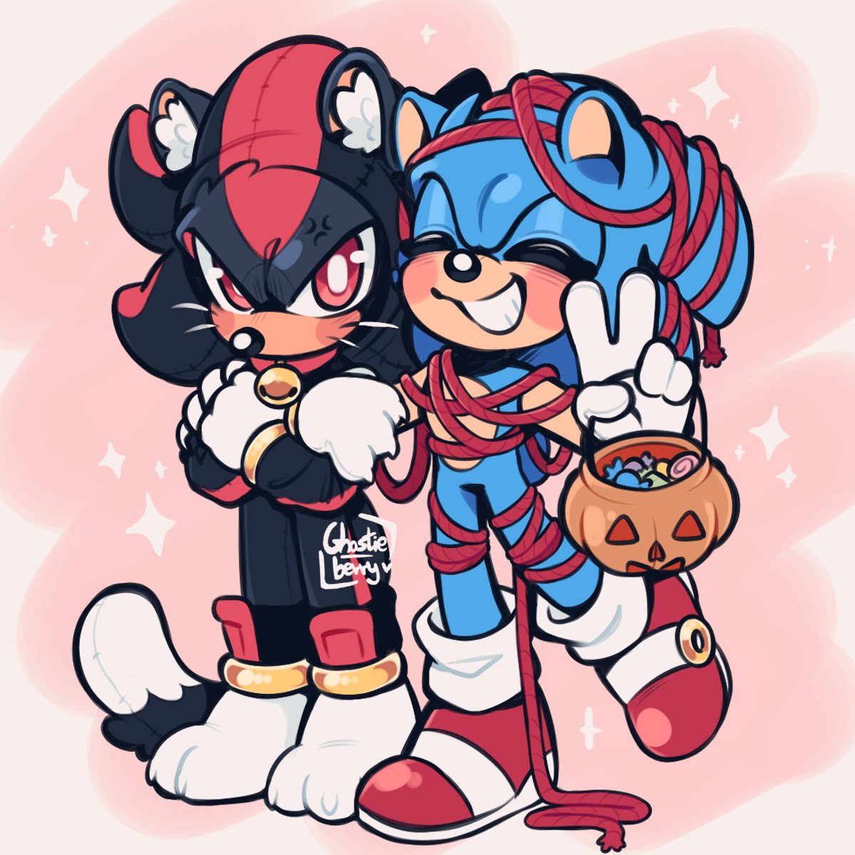 Ready for trick or treating! 🐈‍⬛🧶🎃
#sonadow