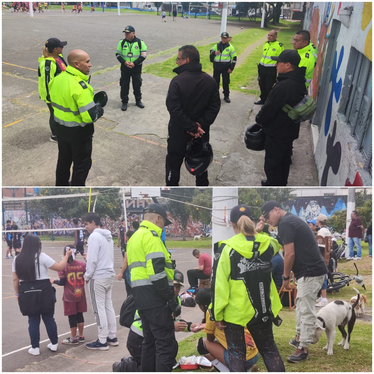 #Apoyo85 #GrupoOperativo

#Bogotá | Nuestros compañeros participaron brindando acompañamiento y apoyo preventivo durante el encuentro de voleibol realizado entre distintos equipos en Engativá.

Su compromiso refleja el valor del trabajo en equipo al servicio de la comunidad 💪🇨🇴