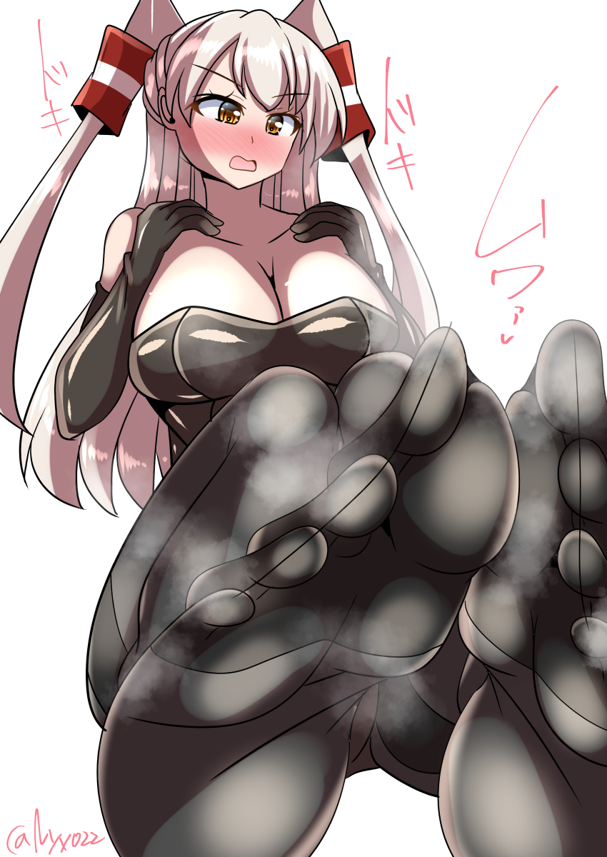 「やだ…足は嗅がないでよ…恥ずかしいでしょ…///」        ムレムレ黒タイツあまつん(ˇωˇ)      
進水日おめでとう!(連続2051日目       
#艦これ版真剣お絵描き60分一本勝負_20251019
#艦これ版真剣お絵描き60分一本勝負 
#10000日チャレンジ #めび環んどろ 
#天津風進水日 