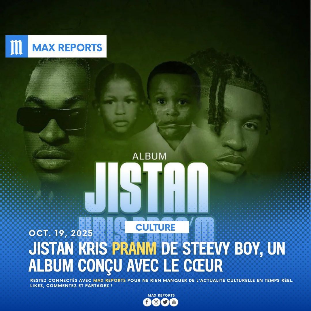 Jistan Kris Pranm de Steevy Boy, un album conçu avec le cœur 

Comme un hommage à Mechans-T, porté disparu depuis quelques temps, le nouvel album de Steevy Boy s'intitule « Jistan Kris Pranm ». Sur l'opus du rappeur, paru le 5 octobre dernier, on retrouve 10 morceaux avec quatre