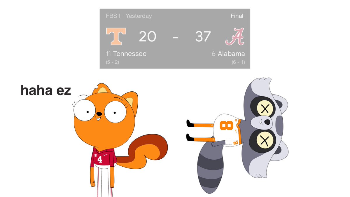 KEC063's tweet image. A reminder of what happened last night in Tuscaloosa.

#TENNvsBAMA #Kiff #KIFFSWEEP