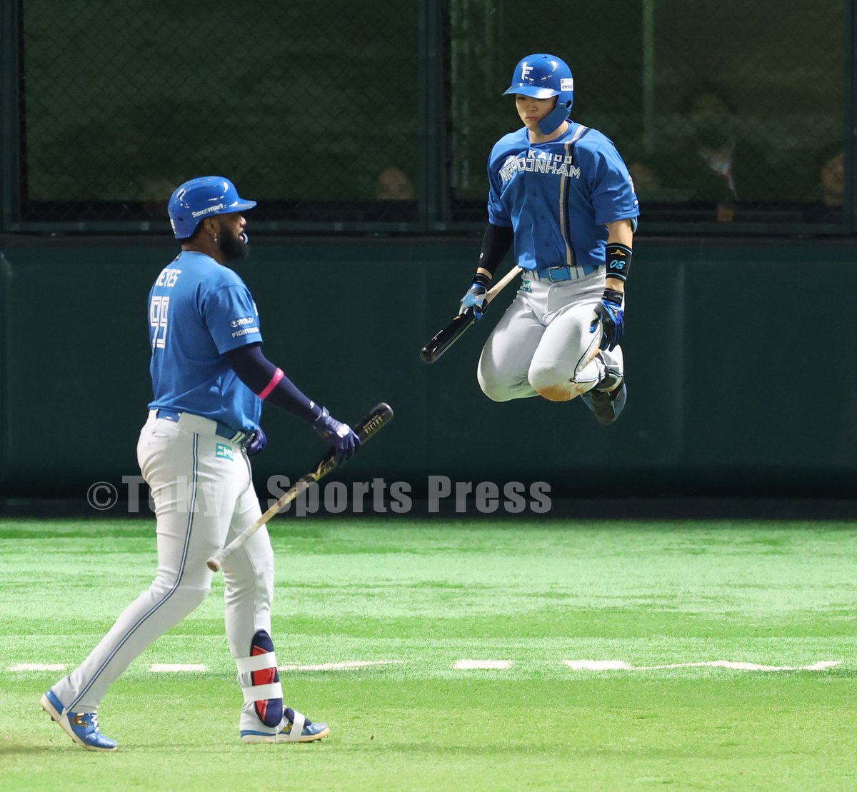 tospophoto's tweet photo. 【プロ野球】      
CSファイナル第5戦     
10/19  ソフトバンクホークス×日本ハムファイターズ  
 #レイエス #郡司裕也 #lovefighters https://t.co/ItIukuCXGV
