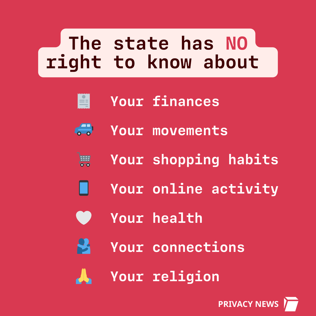 TutaPrivacy's tweet photo. 🚨🇬🇧  Surveillance in the UK is rising as it plans to roll out mandatory #digitalIDs for all its citizens.

Why is this deeply concerning?

❌ Increases state control

❌ Infringes on your privacy

❌ First step to creating a surveillance state

#CyberSecurityAwarenessMonth #DigitalID #NotodigitalID #UK