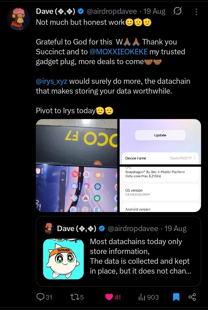 Yall should tap in for your gadgets deals 🤝😜
Abeg asides web3 i dey also be better gadget 🔌 
 
My shop is in lagos but i dey deliver nationwide

Nothing wey i no dey sell lol
You can Ask <a href="/5ft_K1NG/">Grinding with my life to get my 1st 17 figs🤝</a> <a href="/airdropdavee/">Dave (❖,❖)</a> <a href="/RealKing_dave/">RƐX D∆V£</a> and many more