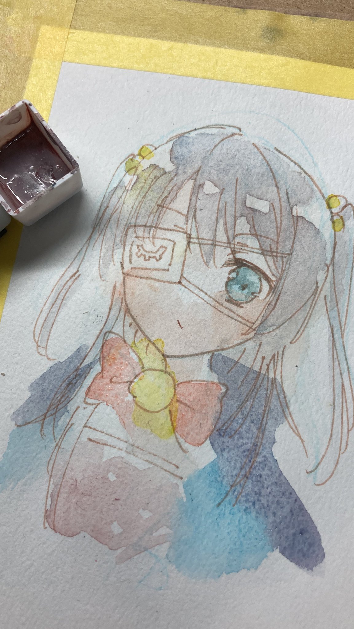 水彩画　［輪廻] 9e061ca183c522db7af16e4f05452b