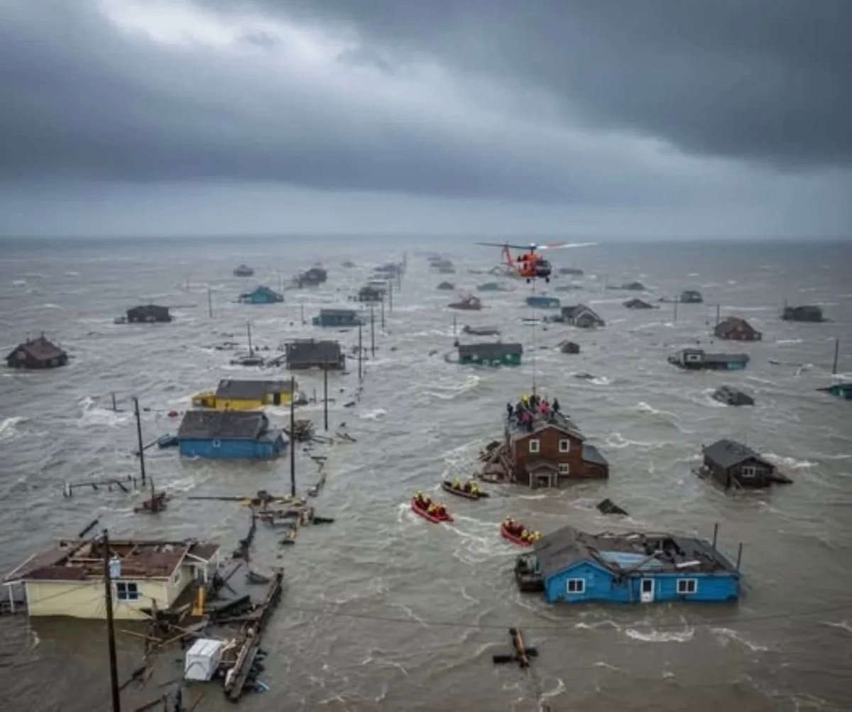 GEMmissions's tweet image. A historic disaster is unfolding across Alaska’s remote Yukon-Kuskokwim Delta — one of the most destructive events since the great 1964 Alaska Earthquake.

Over 1,500 residents have been displaced from the villages of Kipnuk and Kwigillingok after #TyphoonHalong unleashed