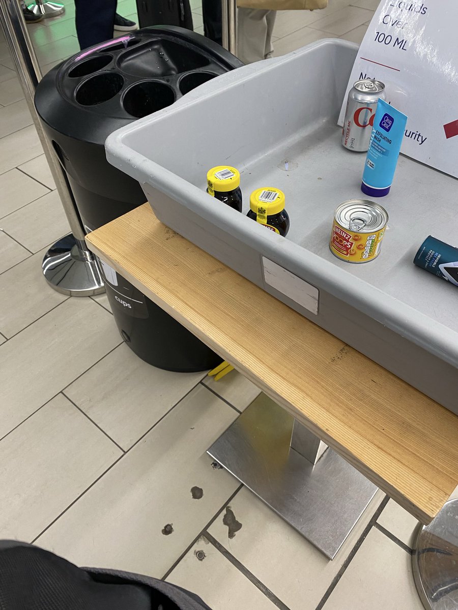 Marmite a clear favourite in hold luggage today , and Heinz Hoops …how random !