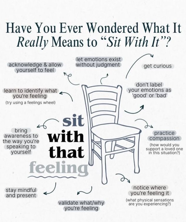 Book_therapy223's tweet photo. "Sit With It" https://t.co/sHLmzRl0pw