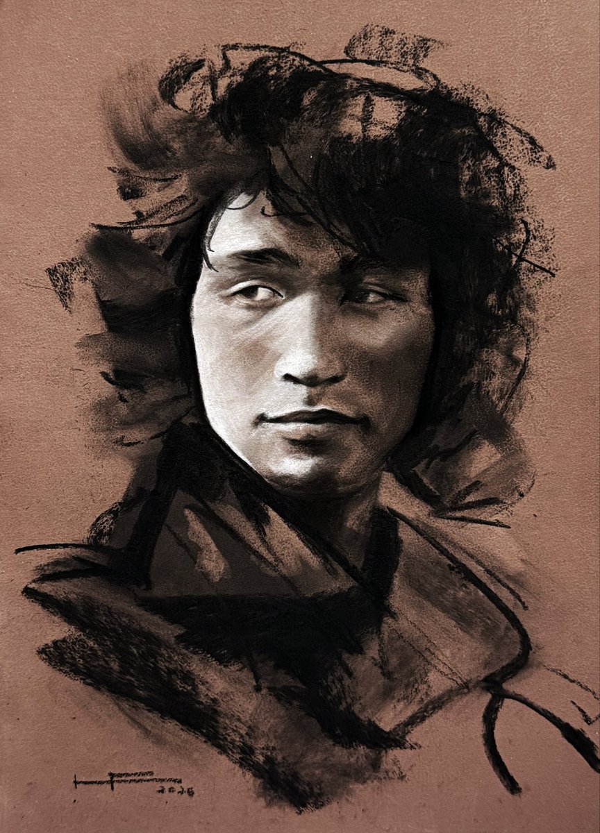 Testing new paper for charcoal and pastels.