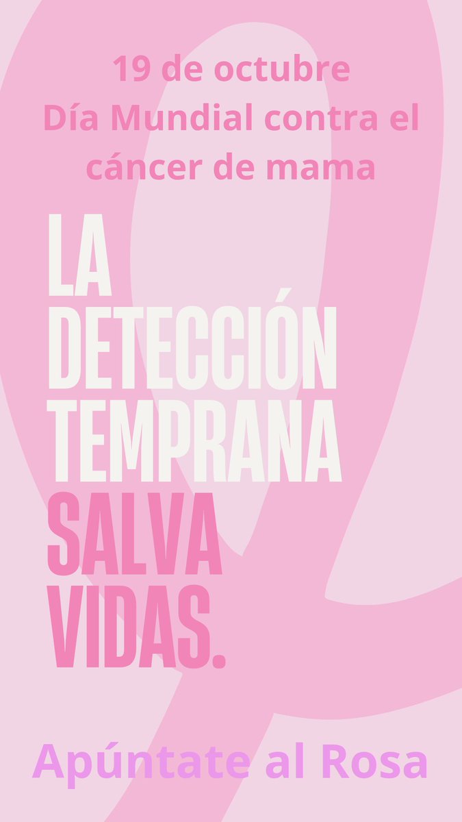 Hoy, 19 de octubre, apúntate al rosa.