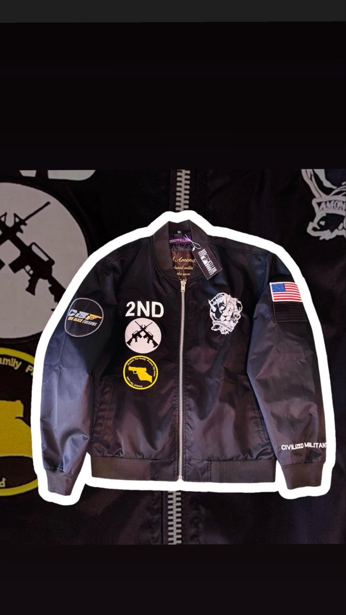 LAG CODEBLACK FIREARMS COLLAB 2ND AMENDMENT COLLECTORS JACKET  #GodIsInTheDetails #AncientArtOfFacts #LonAmongstGorillaz