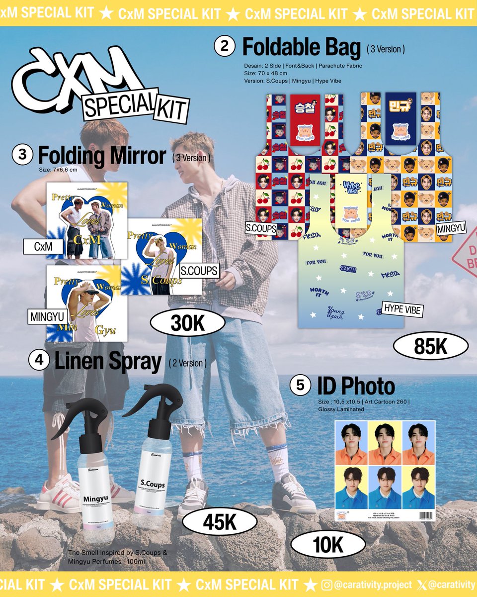carativity's tweet image. [Rt &amp;amp; Likes are very appreciated💙💛]

☆ Open PO CxM Special Kit ☆

📅 PO : 15 - 25 October 2025 
🔗 Form PO : bit.ly/CxMSpecialKit
⭐️ Details &amp;amp; TnC are already in the form 

🇮🇩 Jakarta, INA
🌎 WW GO, dm me!