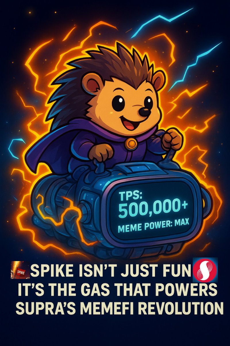 YhoungestS's tweet image. When your chain does 500,000 TPS and your memes move faster than most transactions

#SPIKE isn’t just fun  it’s the gas that powers Supra’s MemeFi revolution 🦔

Let’s melt the blockchain limits 🔥

#SpikeyFun #SupraOracles