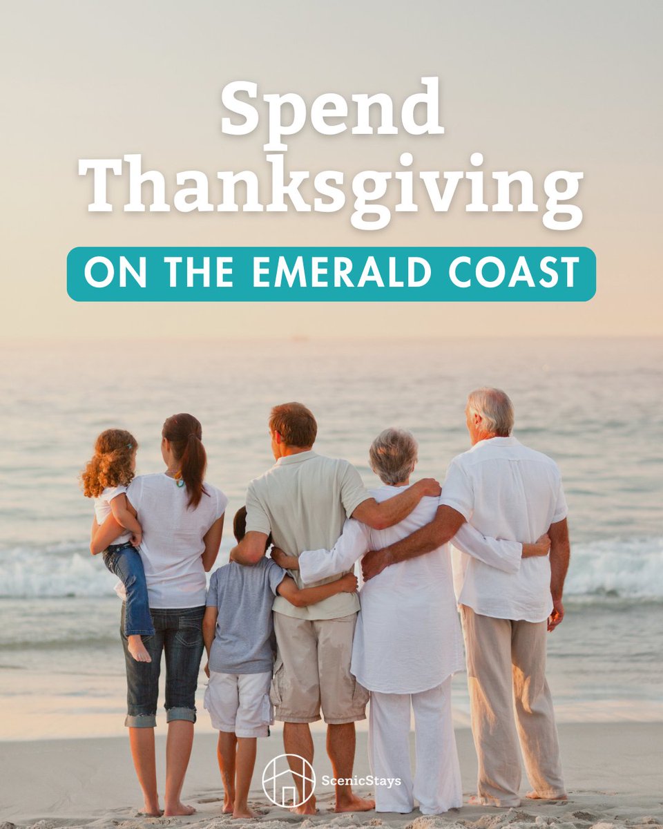 Make this Thanksgiving one to remember with family, friends, and the Emerald Coast! From cozy cottages to Gulf front views, gratitude never looked so good. 

Book your Thanksgiving stay today 👉 loom.ly/Znf2Ztw

#thanksgiving #emeraldcoast #visitflorida