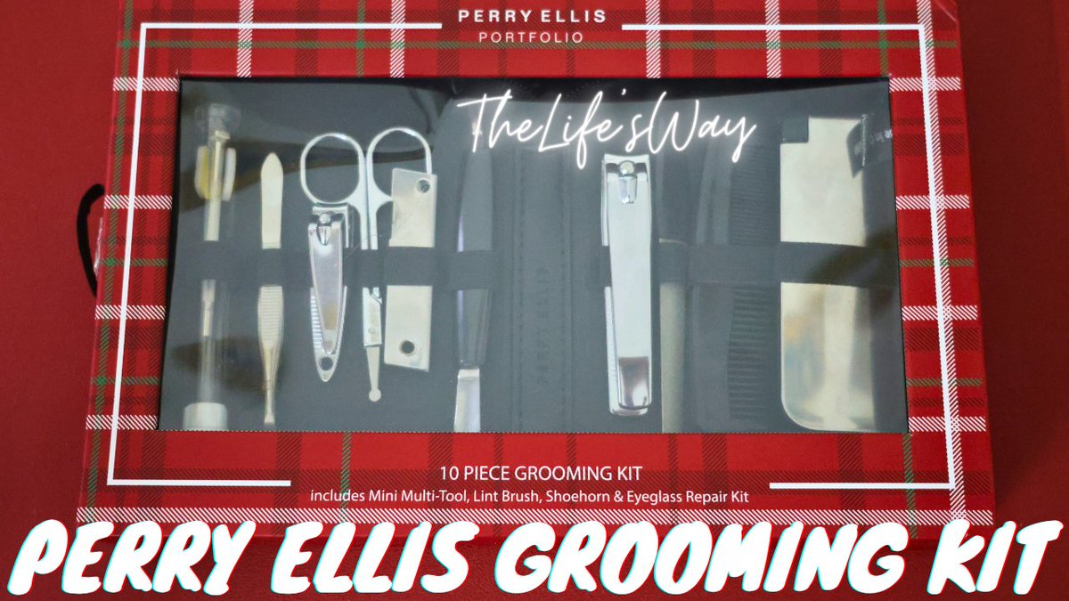 TheLifesWay's tweet image. Perry Ellis Portfolio 10 Piece Grooming Kit (USD 15) #GroomingKit #PerryEllis #RossDressforLess #personalhygiene #TheLifesWay Link to video - youtu.be/pRFe8wkt55w