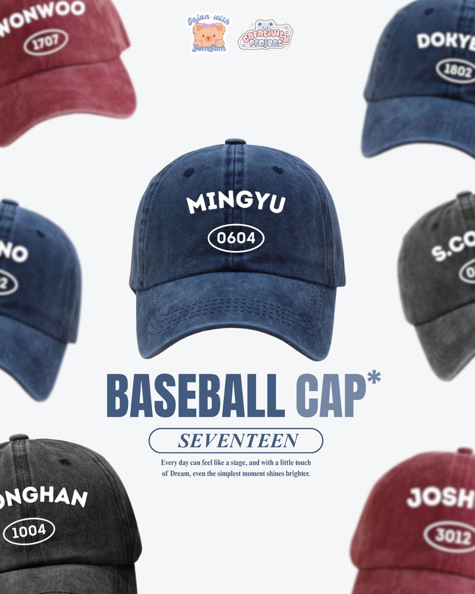 carativity's tweet image. [Rt &amp;amp; Likes are very appreciated❤️]

🧢 Open PO Seventeen Baseball Cap 🧢

📅 PO : 15 - 25 October 2025 
🔗 Form PO : bit.ly/SeventeenBaseb…
💵 80K / DP 60K
⭐️ Details &amp;amp; TnC are already in the form 

🇮🇩 Jakarta, INA
🌎 WW GO, dm me!