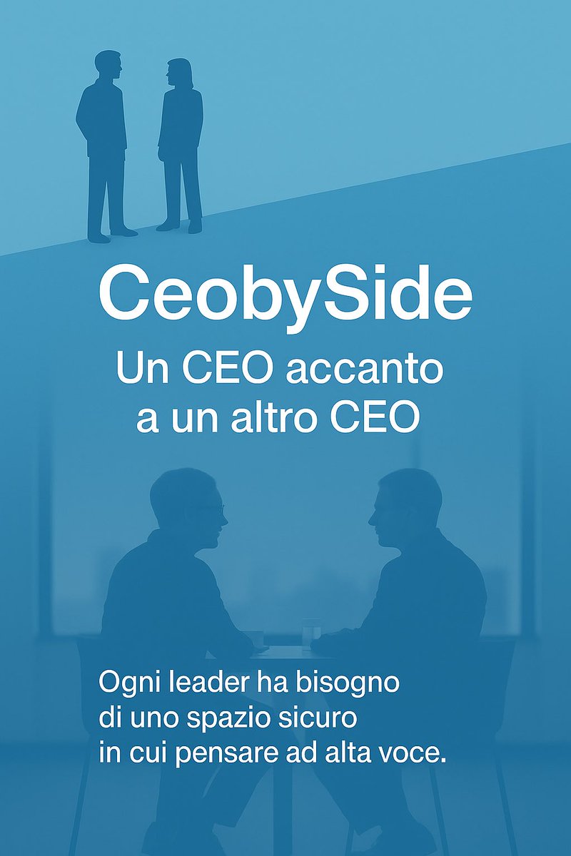 Accanto al #CEO, con riservatezza, esperienza e visione.
Un interlocutore e partner di fiducia, riservato e indipendente, con cui il CEO può pensare ad alta voce e confrontarsi in modo strategico e libero. La mia presentazione nell’articolo qui sotto 👇 
massimoguerrini.com/ceo-by-side-un…