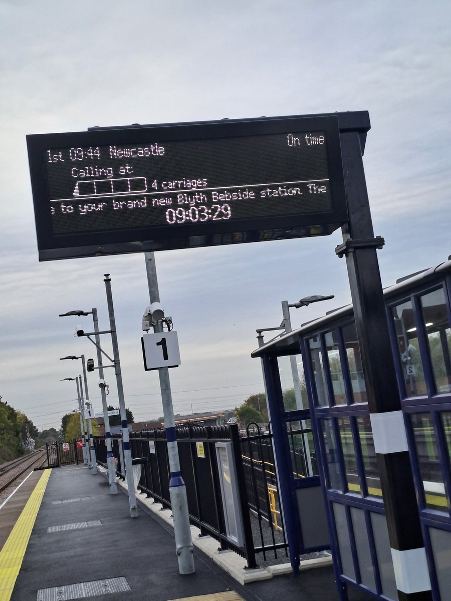 NRLCRP's tweet photo. Thrilled to see the latest station on our line, Blyth #Bebside, open from today! https://t.co/0lgniqdl8H