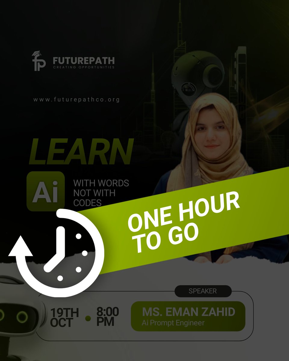 futurepathco's tweet photo. Only 1 Hour Remaining!
We’ll be starting shortly — please be ready and join us on time. We look forward to having you with us!
#FinalHour #StayReady #JoinOnTime https://t.co/vzQk8XkPDJ