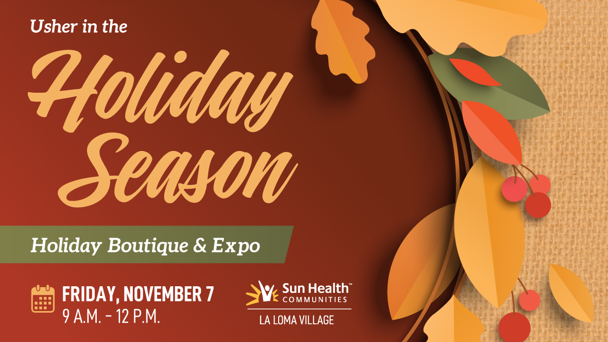 Step into the magic of the season at the Holiday Boutique &amp; Expo at La Loma Village on 11/7!
Our community will be brimming w/ holiday spirit, so wander indoors &amp; outdoors to discover the elegance &amp; charm that make La Loma Village so special.
Please RSVP by calling (623)526-1556.