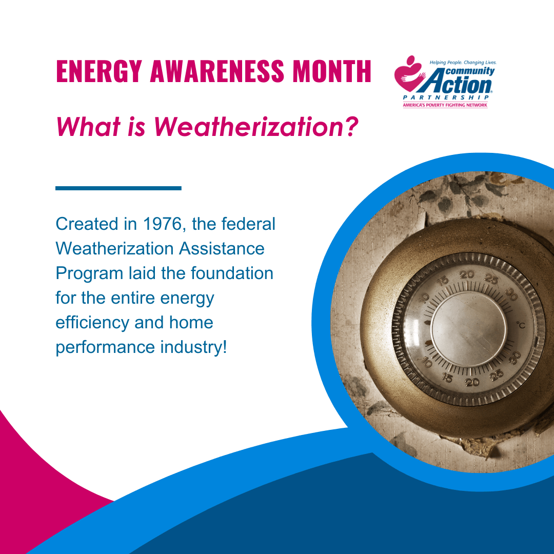 CAPartnership's tweet image. #Weatherization has a strong legacy of supporting the American workforce. Created in 1976, the federal Weatherization Assistance Program laid the foundation for the entire energy efficiency and home performance industry! #EnergyAwarenessMonth #WeatherizationWorks