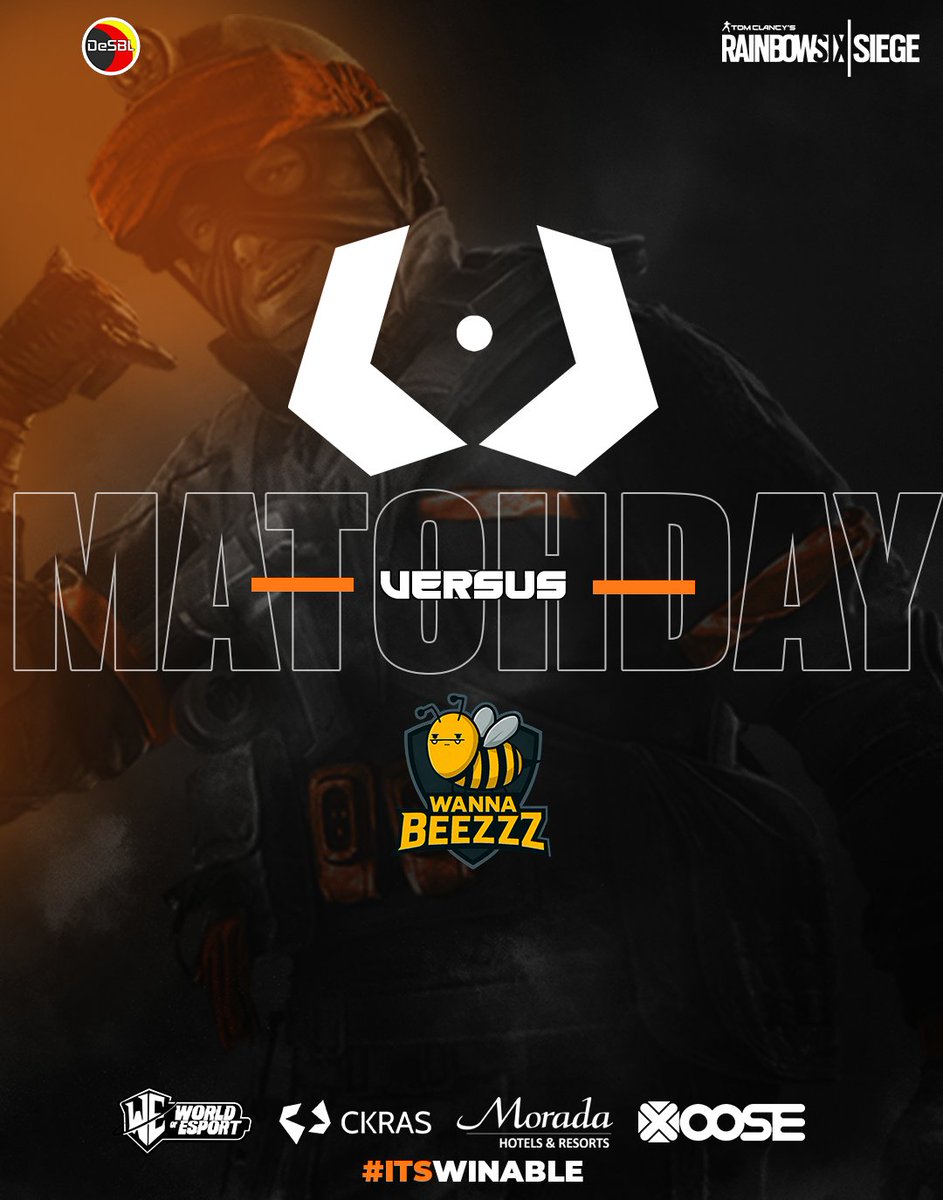 #MATCHDAY #RainbowSixSiege   Main Team

🌎<a href="/DeSBLR6/">DeSBL Rainbow Six</a> [ALL] Ultimate League #3  
🆚WannaBeeZzz

Powered by:

<a href="/myckras/">CKRAS.com</a>
<a href="/XOOSEtweet/">XOOSE.de</a>
morada.de
<a href="/WOEbootcamp/">WORLD OF ESPORT</a>

#itsWinable
