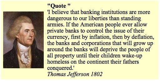 QuasarsRight's tweet image. So did the Founding Fathers of America.. 

No one seems to care.

Paper is poverty, it is not money but the ghost of money~ Thomas Jefferson.