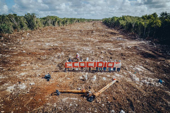 Esta sentencia internacional en contra del #TrenMaya del #NarcoExPresidenteAMLO, además está respaldada por el Acuerdo de Escazú al cual hizo referencia durante su comparecencia <a href="/aliciabarcena/">Alicia Bárcena</a> ante <a href="/Mx_Diputados/">H. Cámara de Diputados</a>