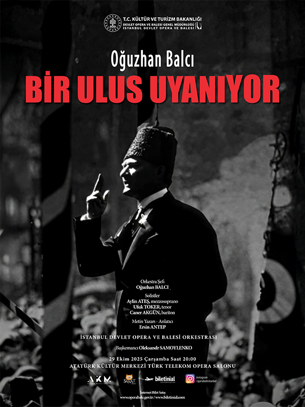 Besteci Oğuzhan Balcı; 2023'te bestelediği "Bir Ulus Uyanıyor" eserini #AylinAteş #UfukToker #CanerAkgün solistliğindeki <a href="/idobaleistanbul/">Opera Bale İstanbul</a> İstanbul Devlet Opera ve Balesi'nin 29 Ekim Cumhuriyet Bayramı özel konserinde yönetecek. <a href="/oguzhanbalcii/">Oğuzhan Balcı</a> Sahnedeyiz...
cumhuriyet.com.tr/kultur-sanat/i…