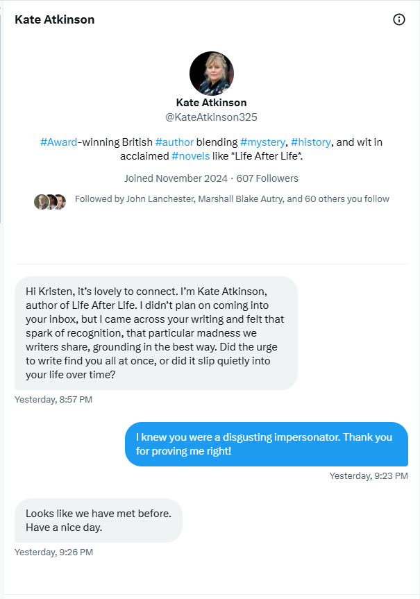 Author Kristen Painter tweet media