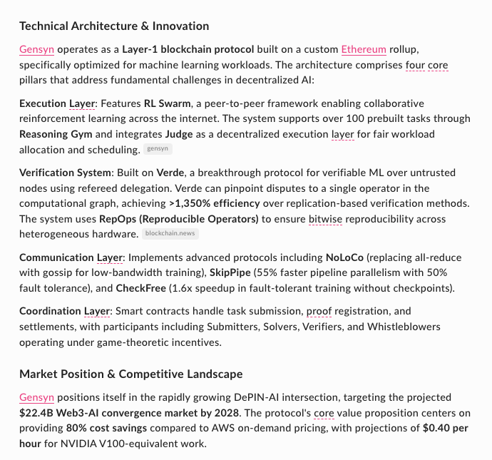 nocoffeenobrain's tweet image. Most AI crypto projects talk hype, mindshare, and other stuff
But @gensynai is quietly doing the work
They built a custom Ethereum rollup just for machine learning
> trained 500K+ models
> 148K users running experiments
> a system (Verde) that basically checks if the AI…