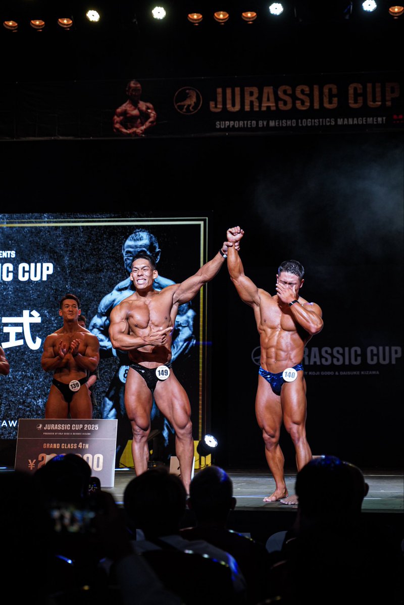 JURASSIC CUP 
GRAND CLASS 結果

優勝　寺山諒
2位　扇谷開登
3位　喜納穂高
4位　相樂翔
5位　渡部史也
6位　杉中一輝
7位　西崎空良
8位　加藤直之
9位　下田亮良
10位  吉岡賢輝
11位　大久保恵介
12位　神谷勇斗

#jurassiccup