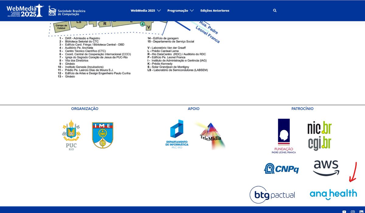 Sponsoring our 2 WebMedia symposium here in Rio. A good way to attract some talent to our engineering team.