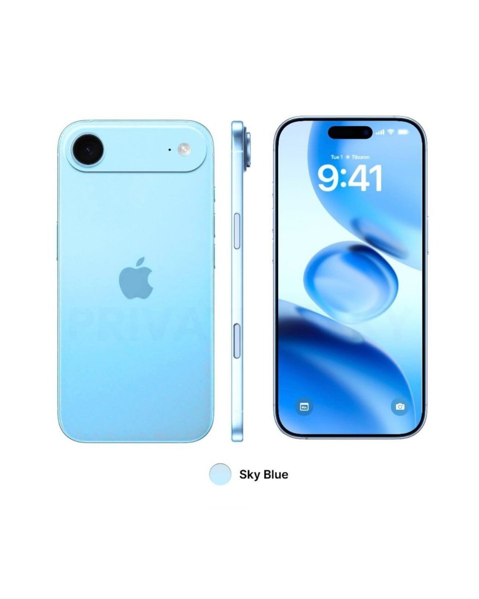 RJPopBase's tweet image. Renjun shows off his new iPhone 17 Air, in the color sky blue.