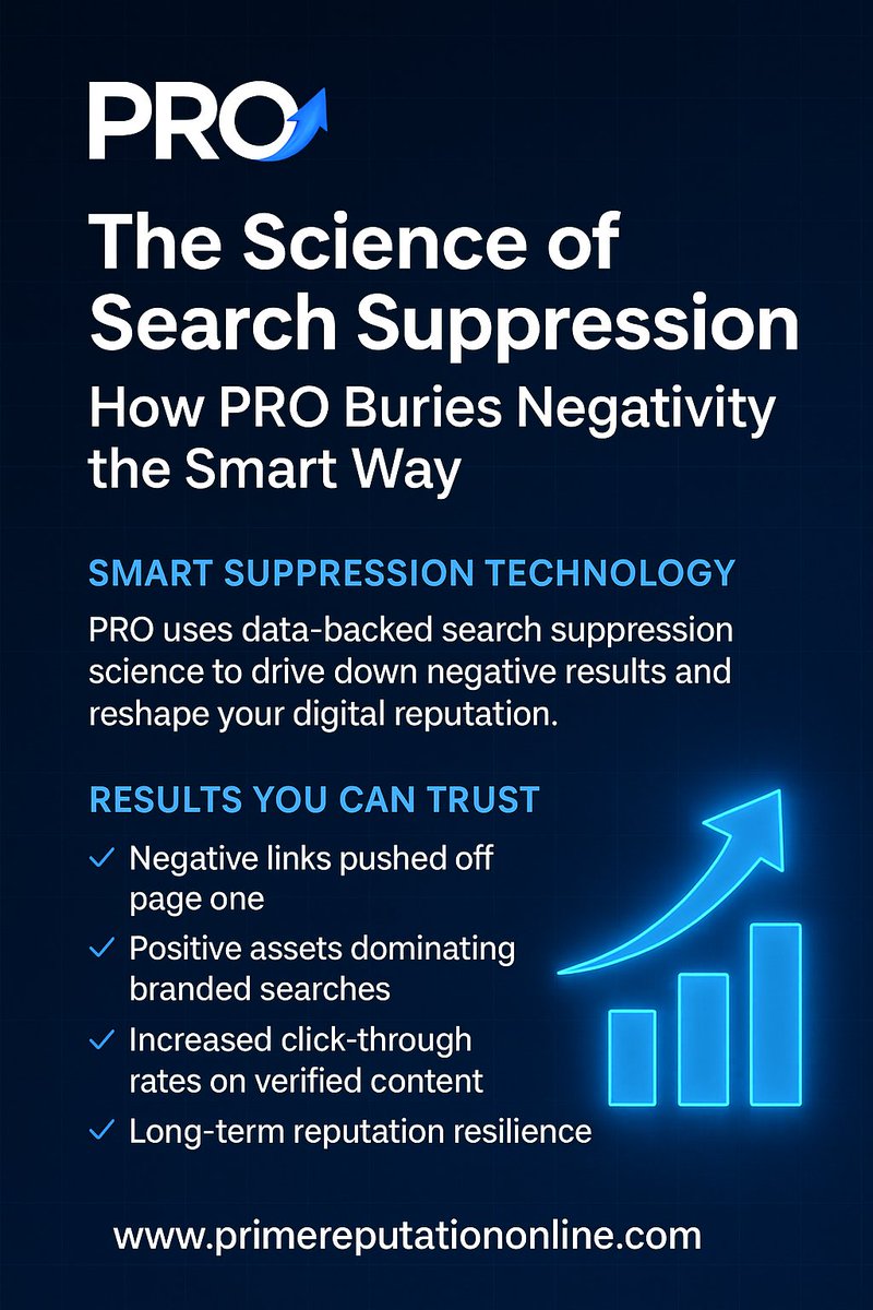 primeORM's tweet photo. I just published The Science of Search Suppression: How PRO Buries Negativity the Smart Way. https://t.co/bdi177pTyB https://t.co/Hwe5YNTTxY