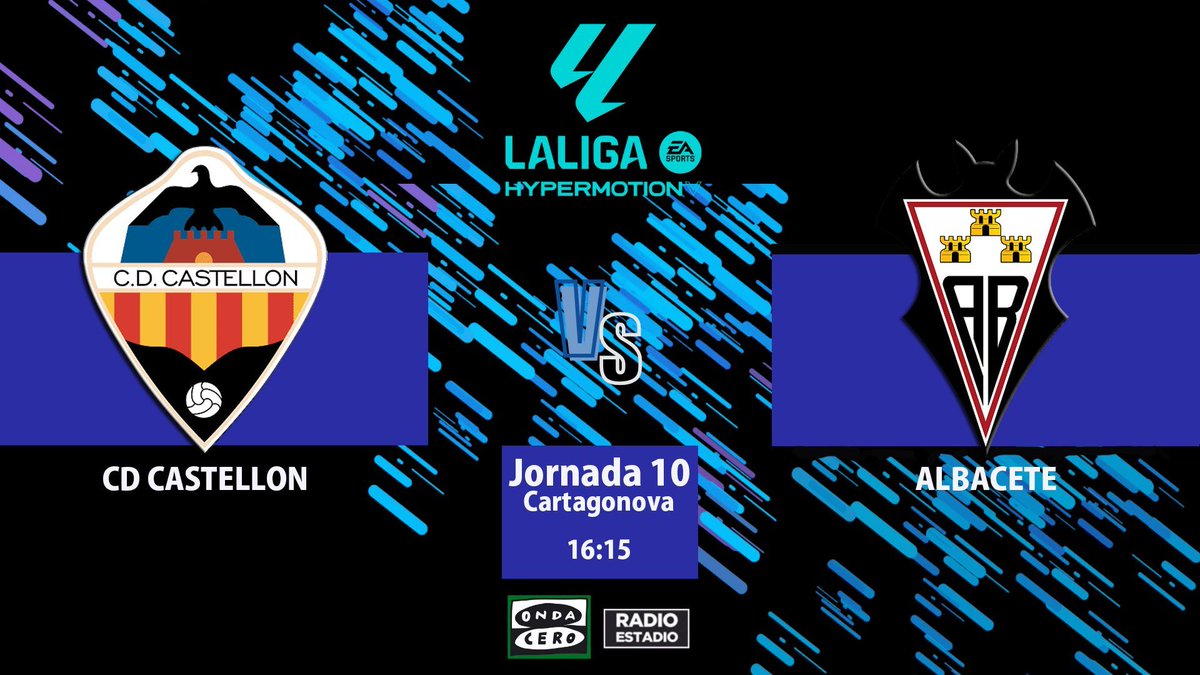 🏟️ ¡Arranca el Castellón - Albacete!

🎙️ Narrador: <a href="/omids99/">Omid Sokout</a> 

🔽 Escucha aquí la #LaLigaHypermotion en directo en #Radioestadio

📻 ondacero.es/directo/

<a href="/CDCastellon/">CD Castellón</a> | <a href="/LaLiga2/">LALIGA HYPERMOTION</a> | <a href="/AlbaceteBPSAD/">Albacete Balompié 🤍</a>
