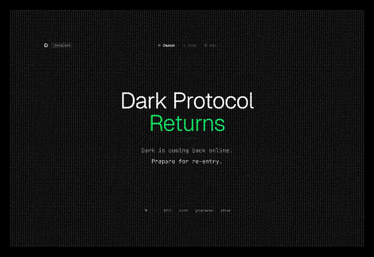 From the depths came a shadow. Behind it, a dancer traced the unseen path. The curtain parts slightly — the prophecy is only beginning.

- 👁️

darkprotocol.io