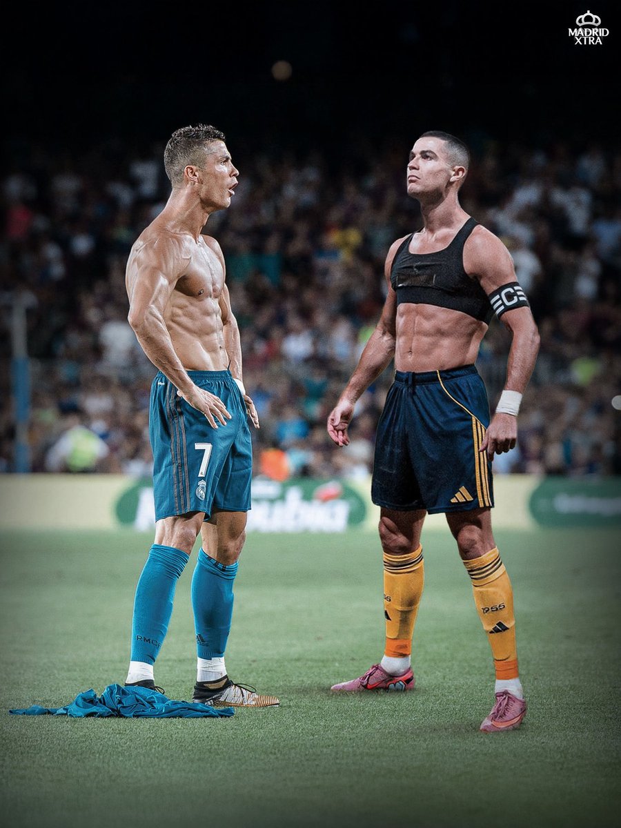 8 years apart, same Cristiano Ronaldo. 🐐
